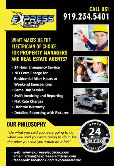property manager raleigh, property manager electrician, property manager durham